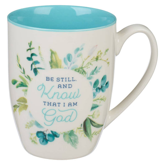 Be Still Ps. 46:10 Floral Mug