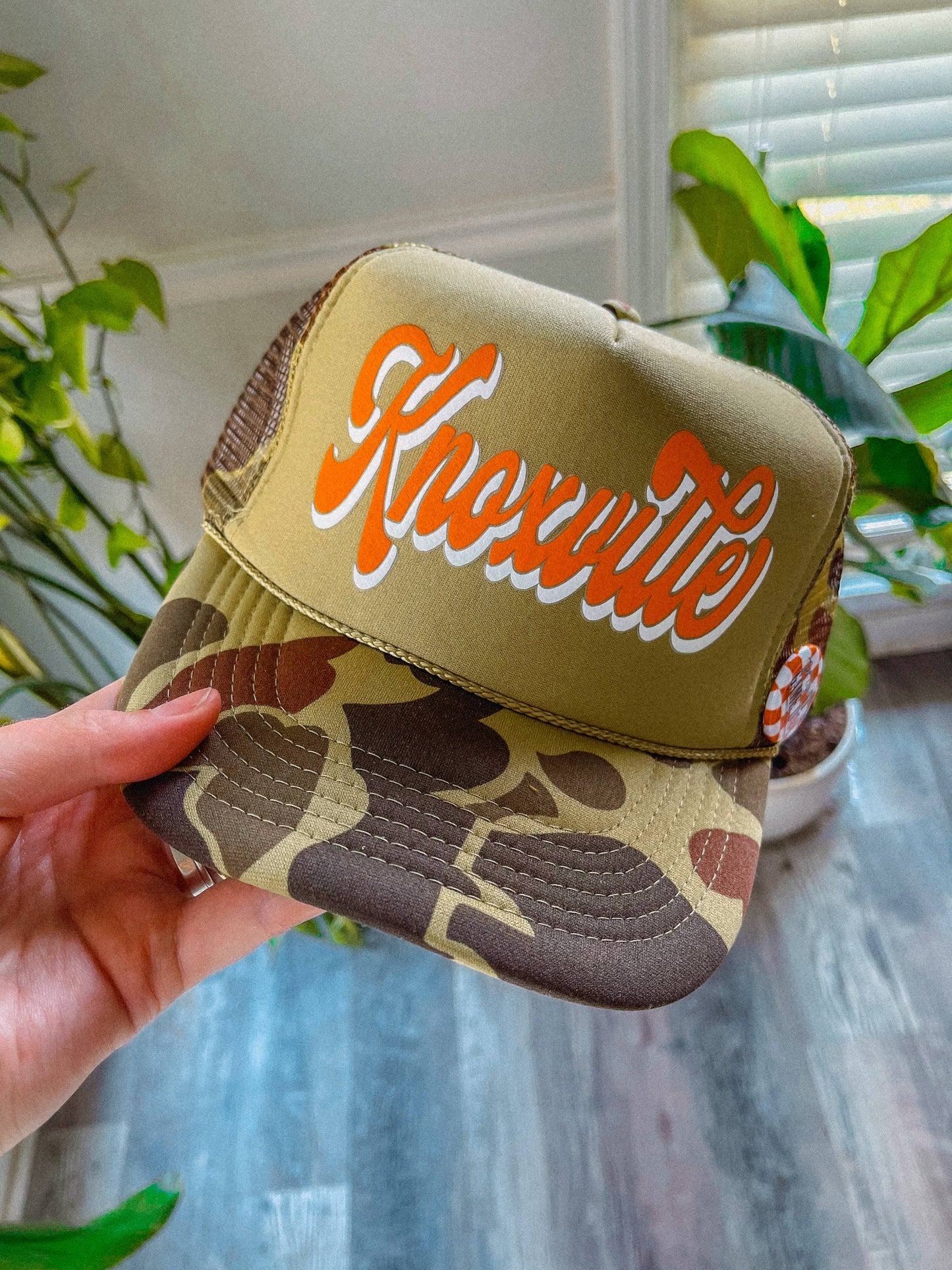 Knoxville, Tennessee Green Camp Trucker Hat