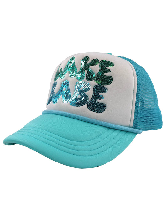 Simply Southern Sequin Trucker Style Hat - Lake Babe
