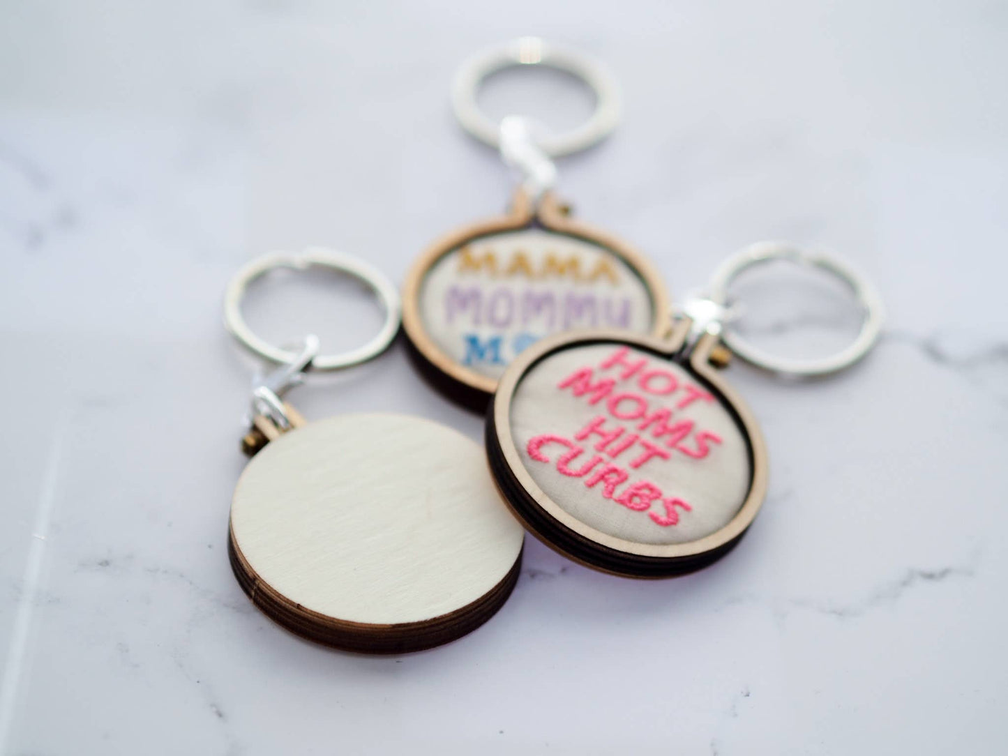 Embroidered Keychain - Mama Mommy Mom