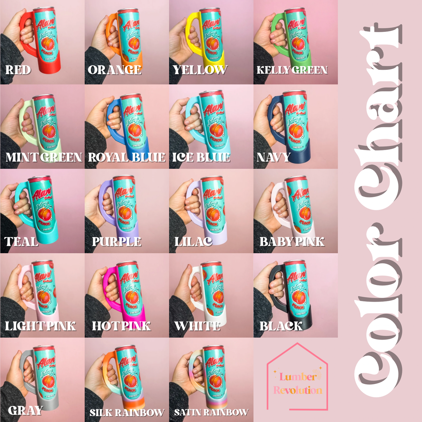 Baby Pink Slim Can Holder
