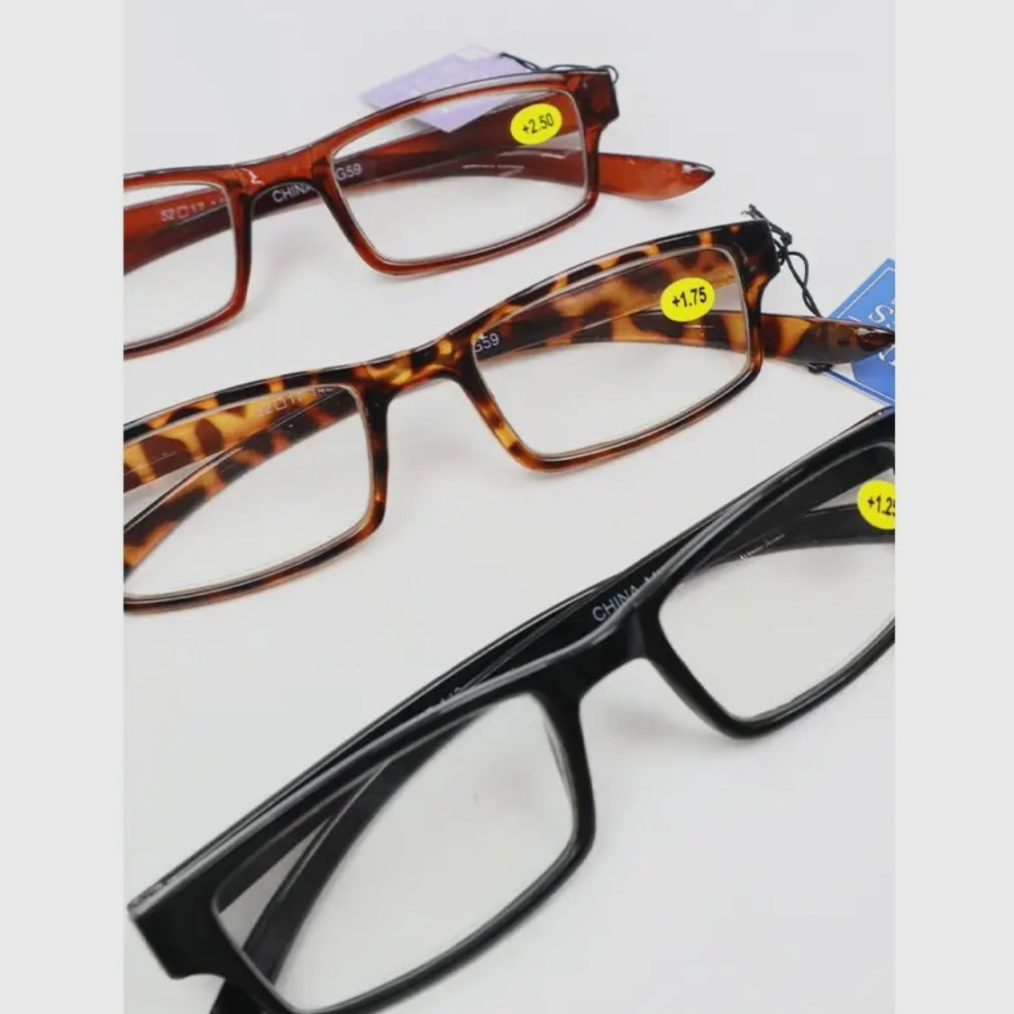 Assorted Acrylic Square Reading Glasses