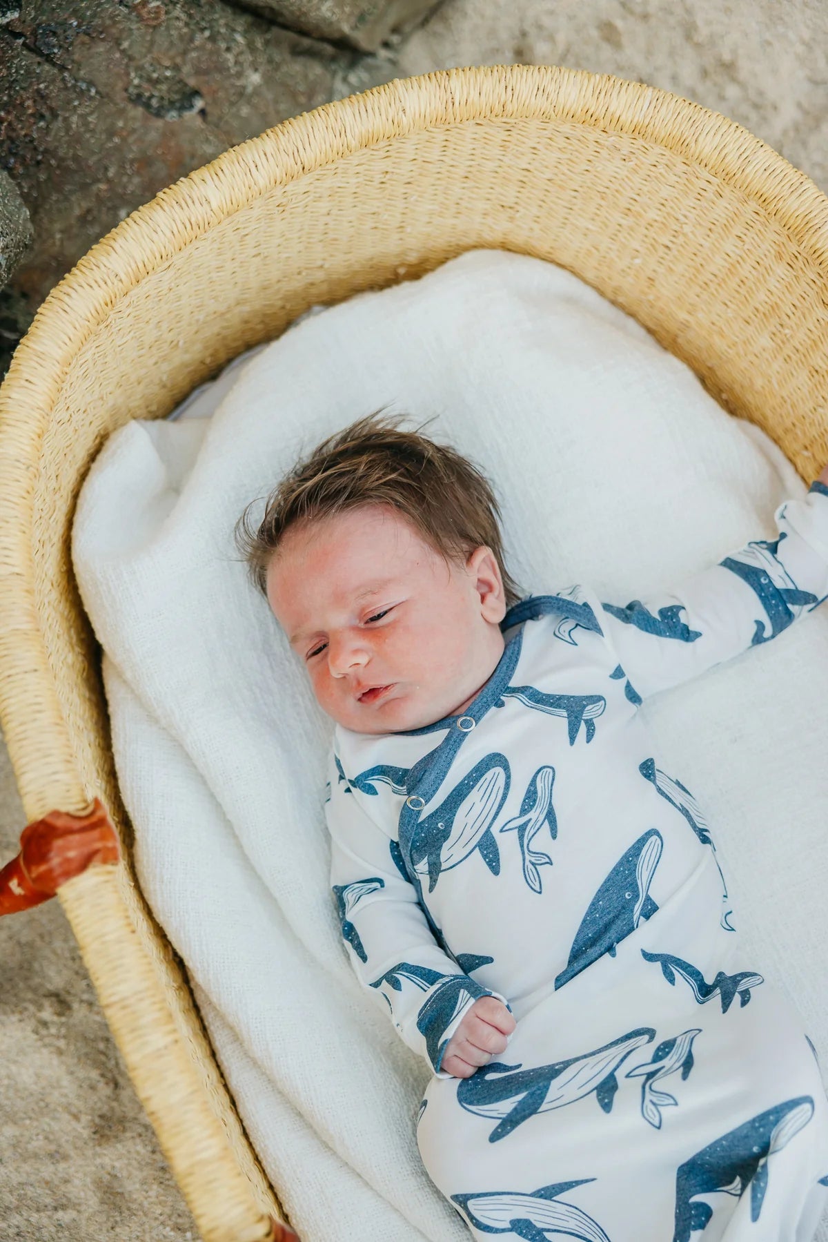 Copper Pearl Cove Newborn Knotted Gown