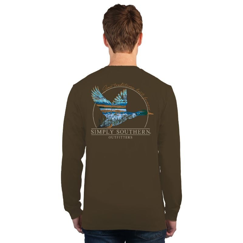 Men’s Simply Southern Duck Long Sleeve Shirt