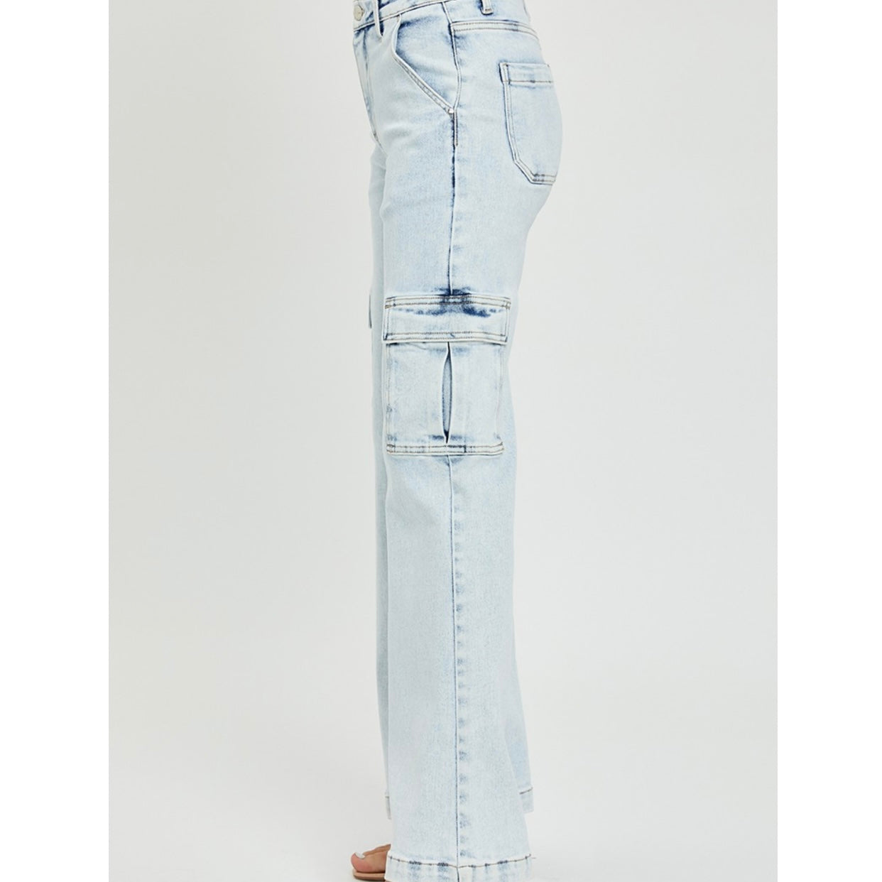 High Rise Wide Leg Cargo Pants