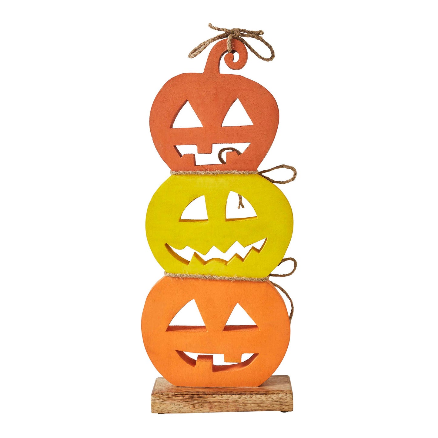 Jack O' Lantern Stack Wood Decor