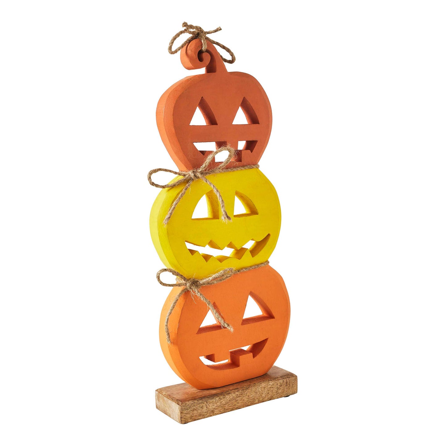 Jack O' Lantern Stack Wood Decor