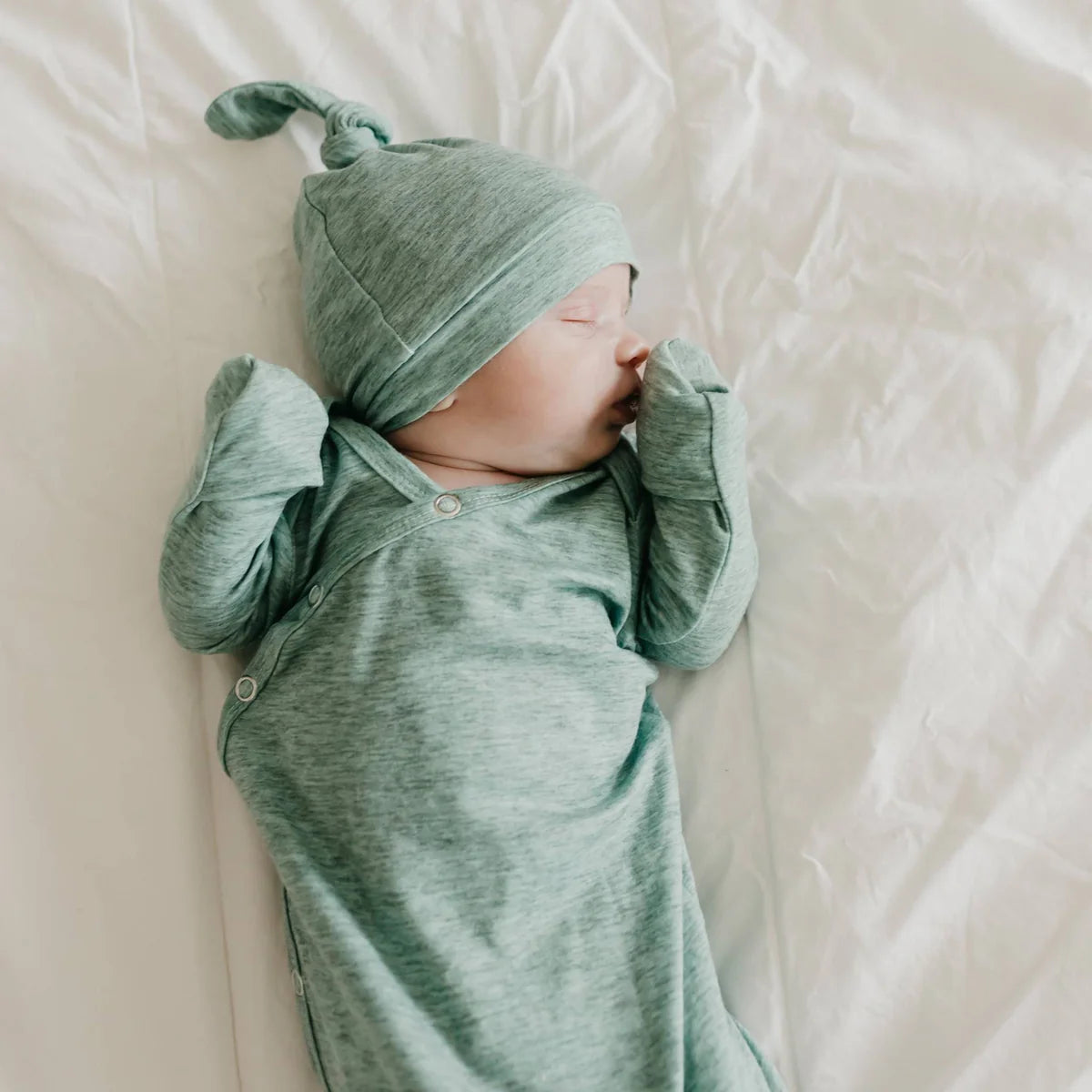 Copper Pearl Emerson Top Knot Hat 0-4mo
