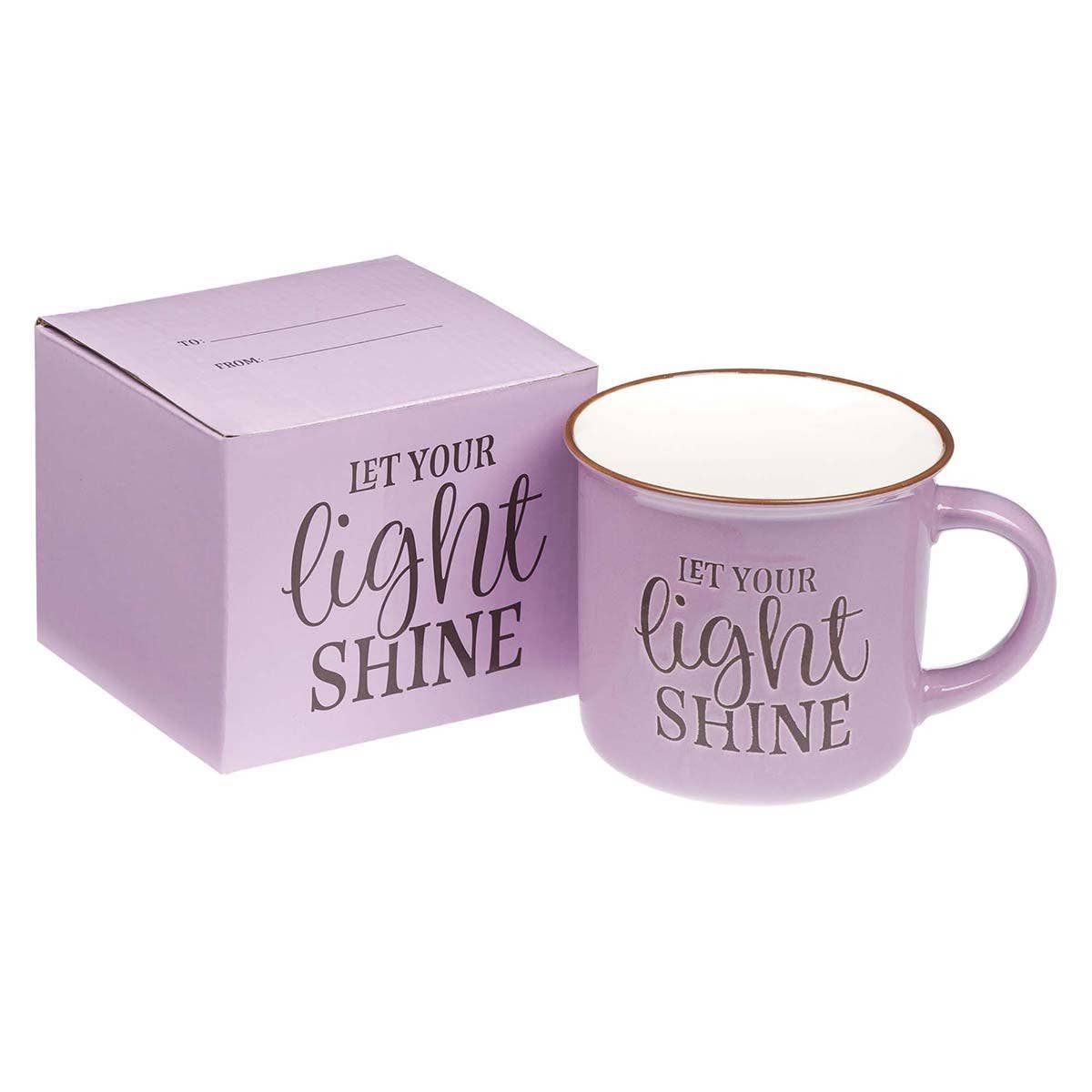 Let Your Light Shine Purple Mug