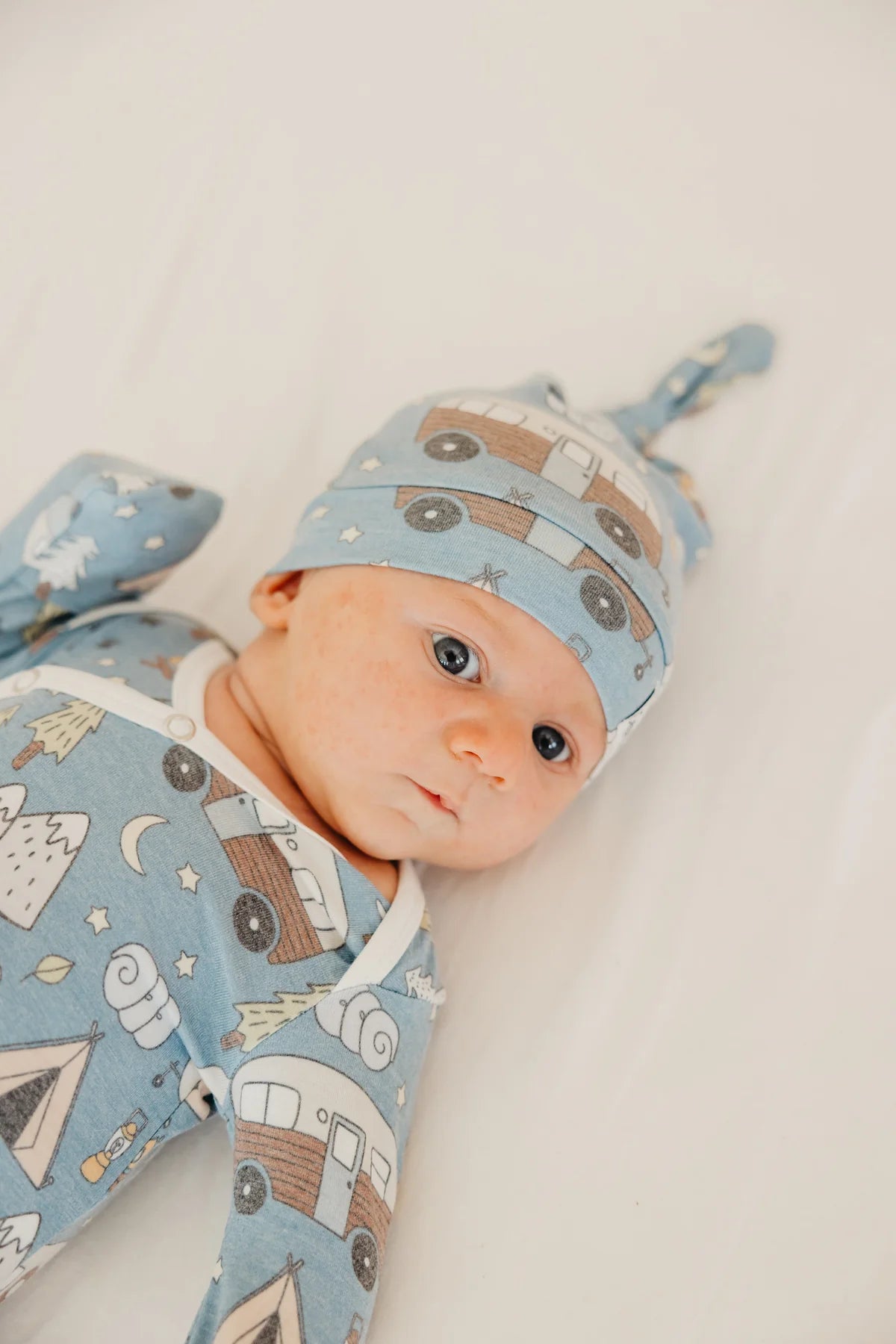 Copper Pearl Bridger Top Knot Hat 0-4mo
