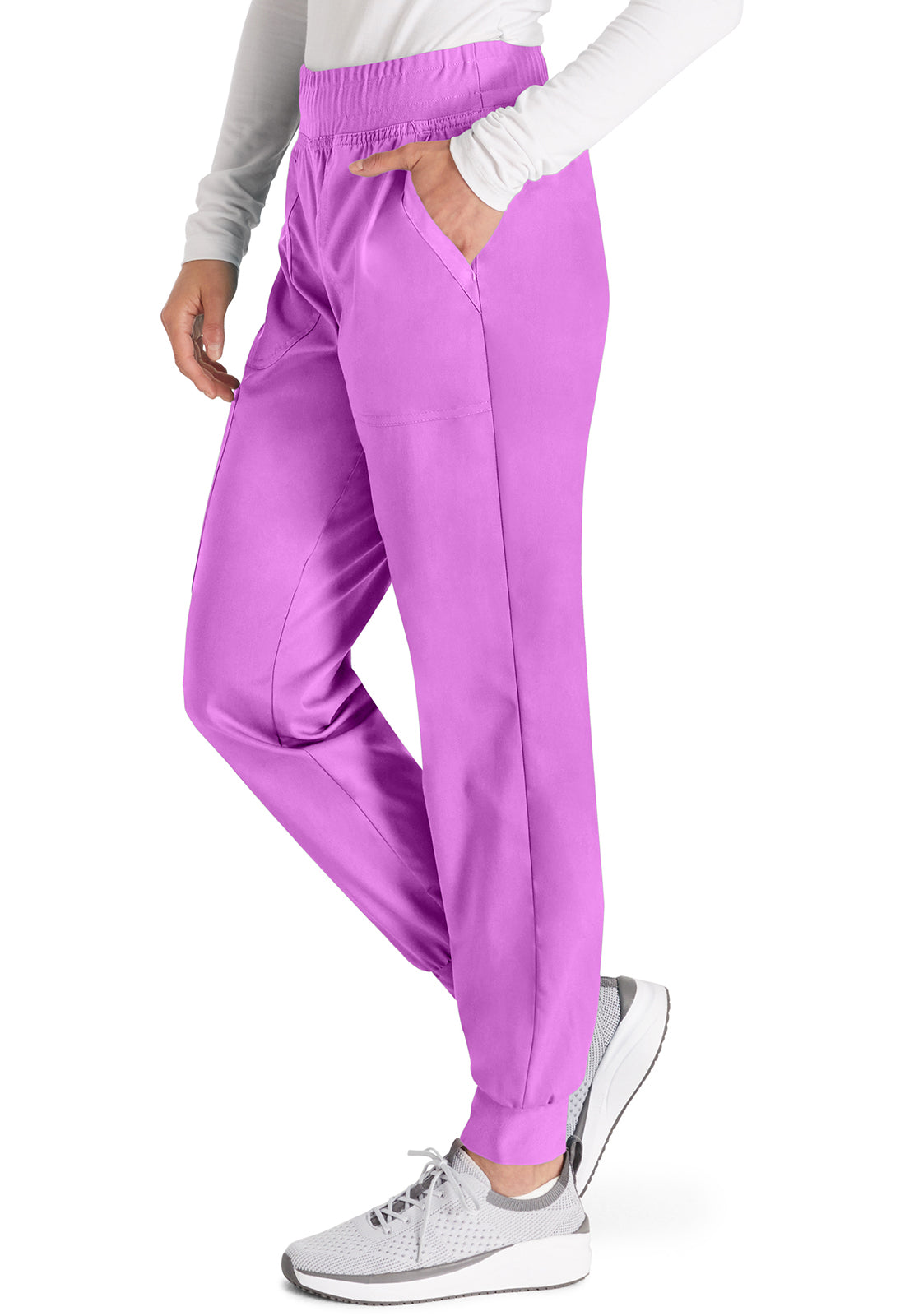 Cherokee Workwear Mid Rise Jogger in Sweet Berry WW115 SVBB
