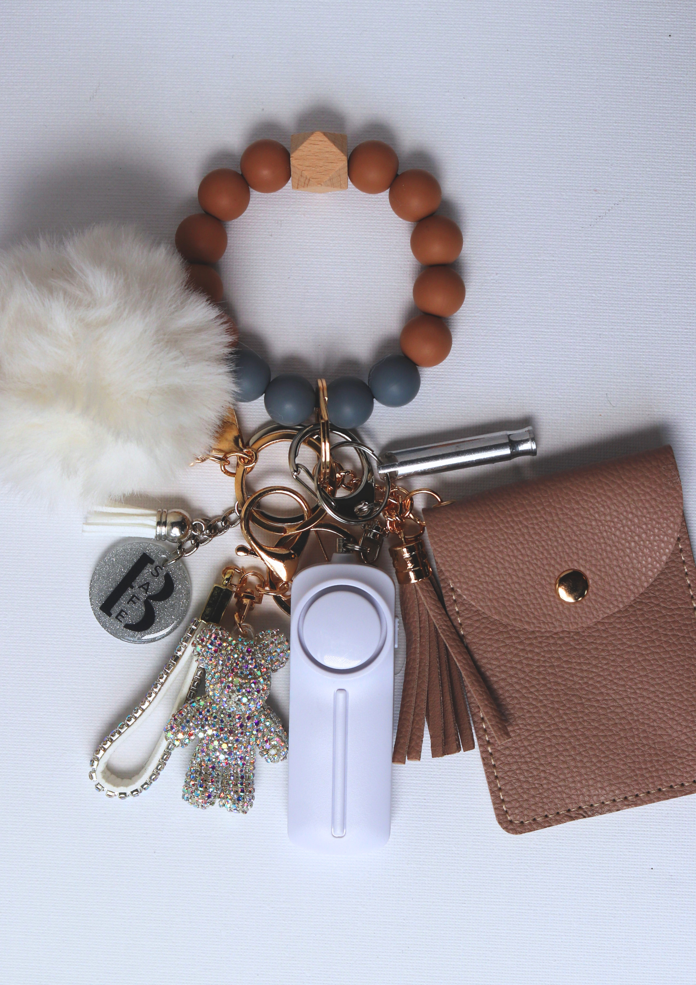 Safety Keychain Earthy Brown