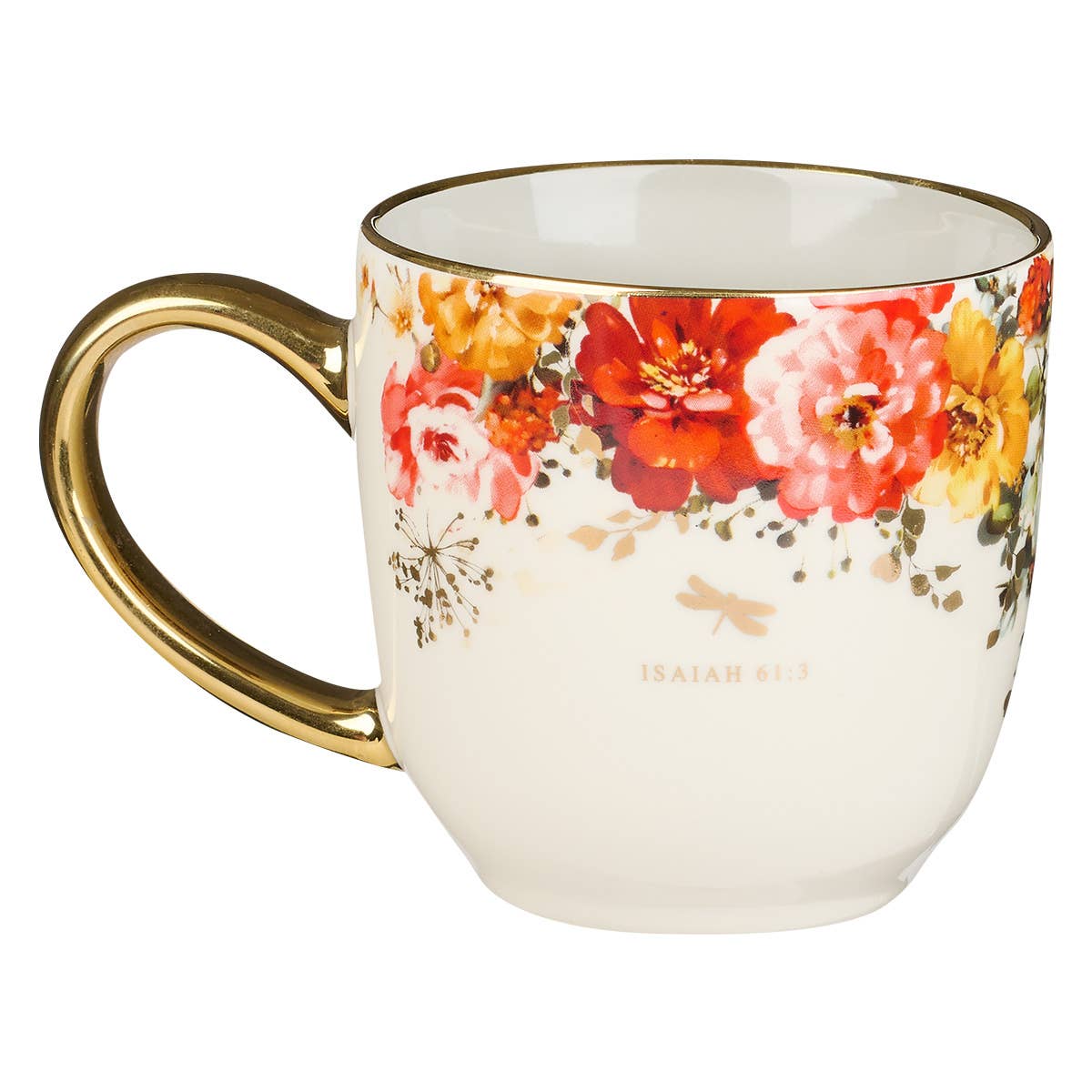Floral Beauty from the Ashes Isa. 61:3 Mug