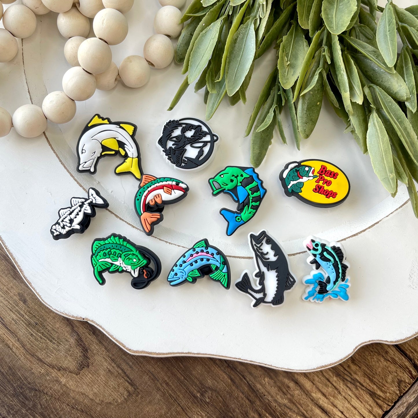 Fish Shoe Charms
