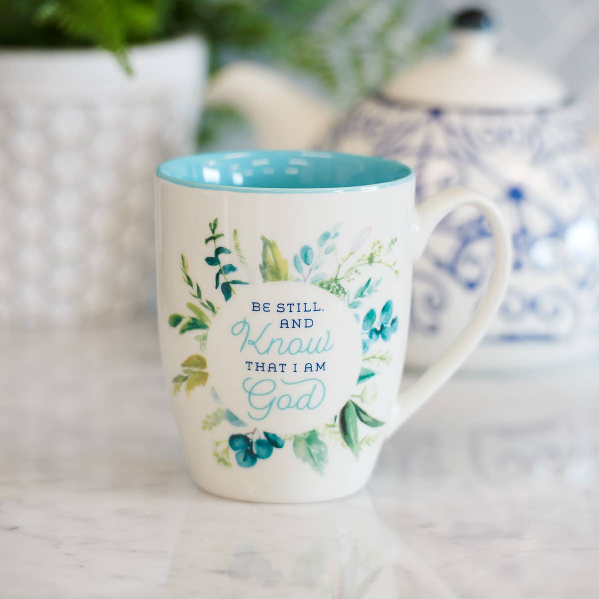 Be Still Ps. 46:10 Floral Mug