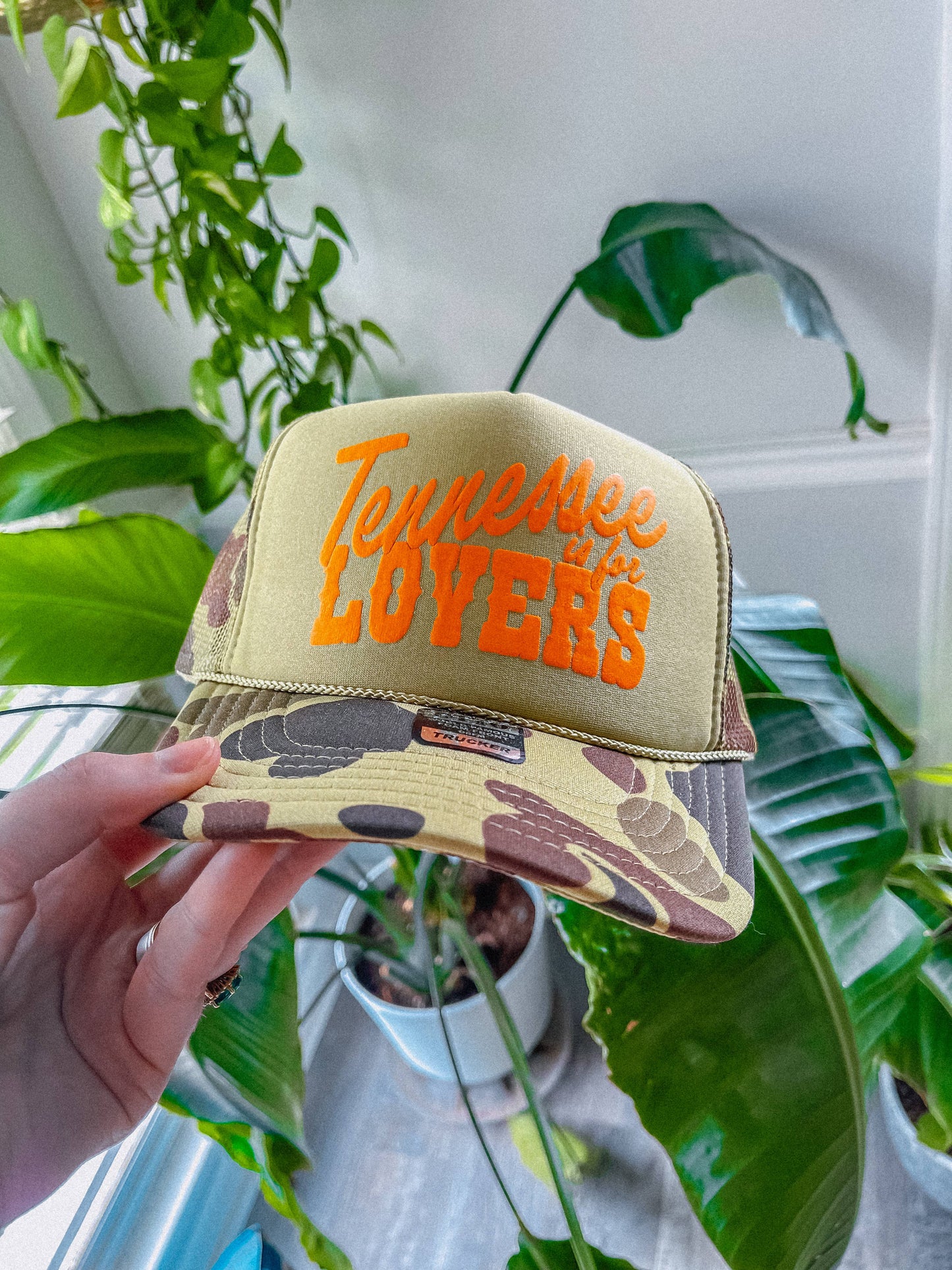 For Lovers, Tennessee Western Green Camo Trucker Hat