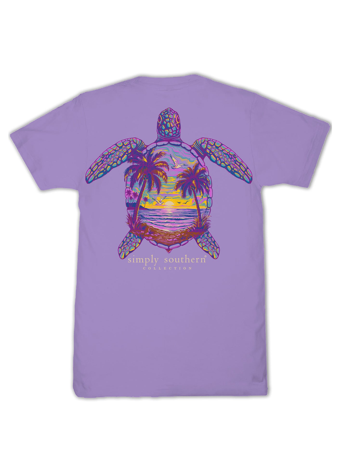 Simply Southern Sunset Turtle Short Sleeve Shirt