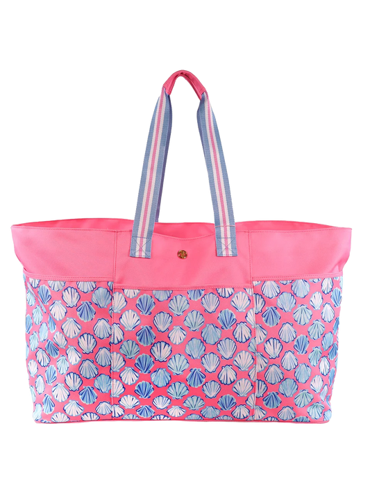 Simply Southern Beach Tote in Seashell Print
