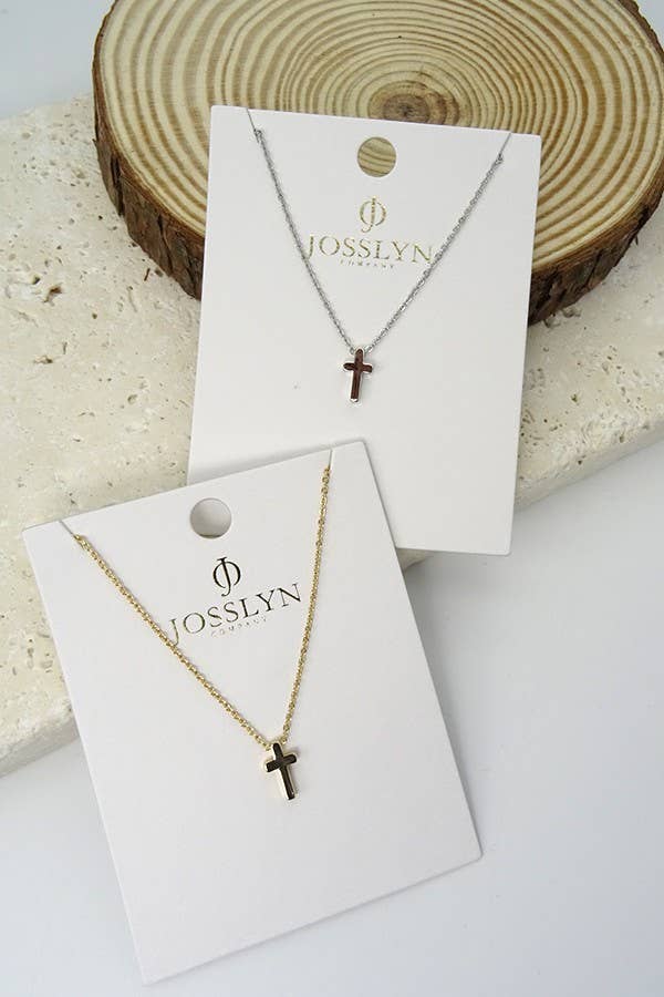 Classic Gold Mini Cross Necklace