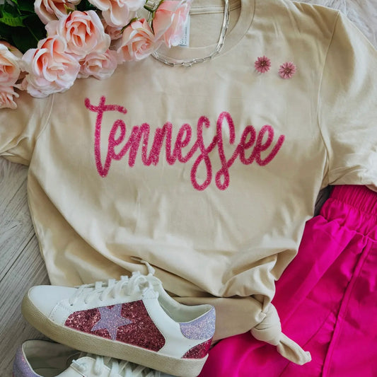 Tennessee Faux Tinsel Tee