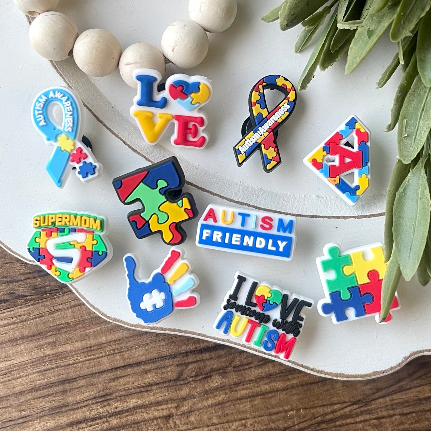 Autism Awareness Shoe Charms