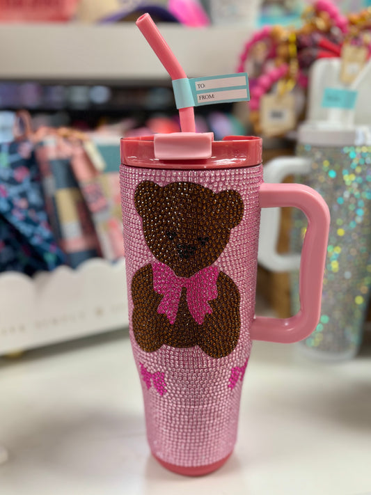 Simply Southern 40oz Bear Rhinestone Tumbler