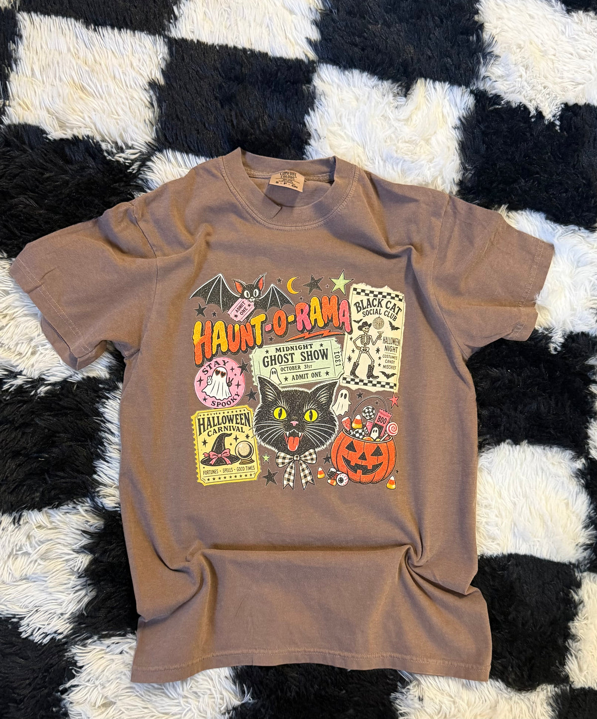 Haunt-O-Rauma Comfort Colors Tee in Espresso