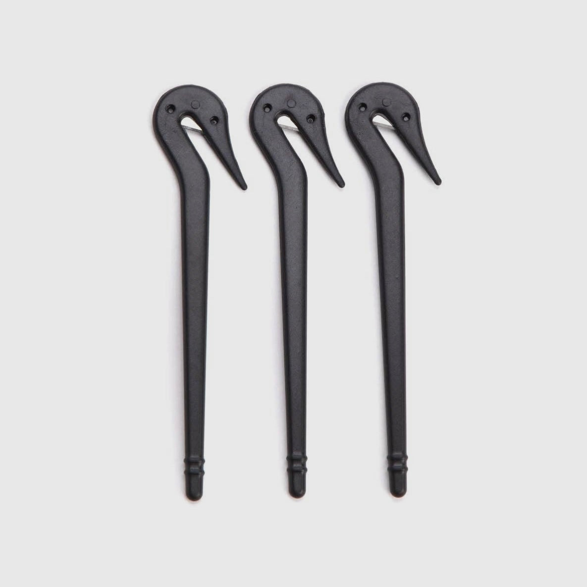 Eco-Friendly Elastic Cutters 3pc Set - Black