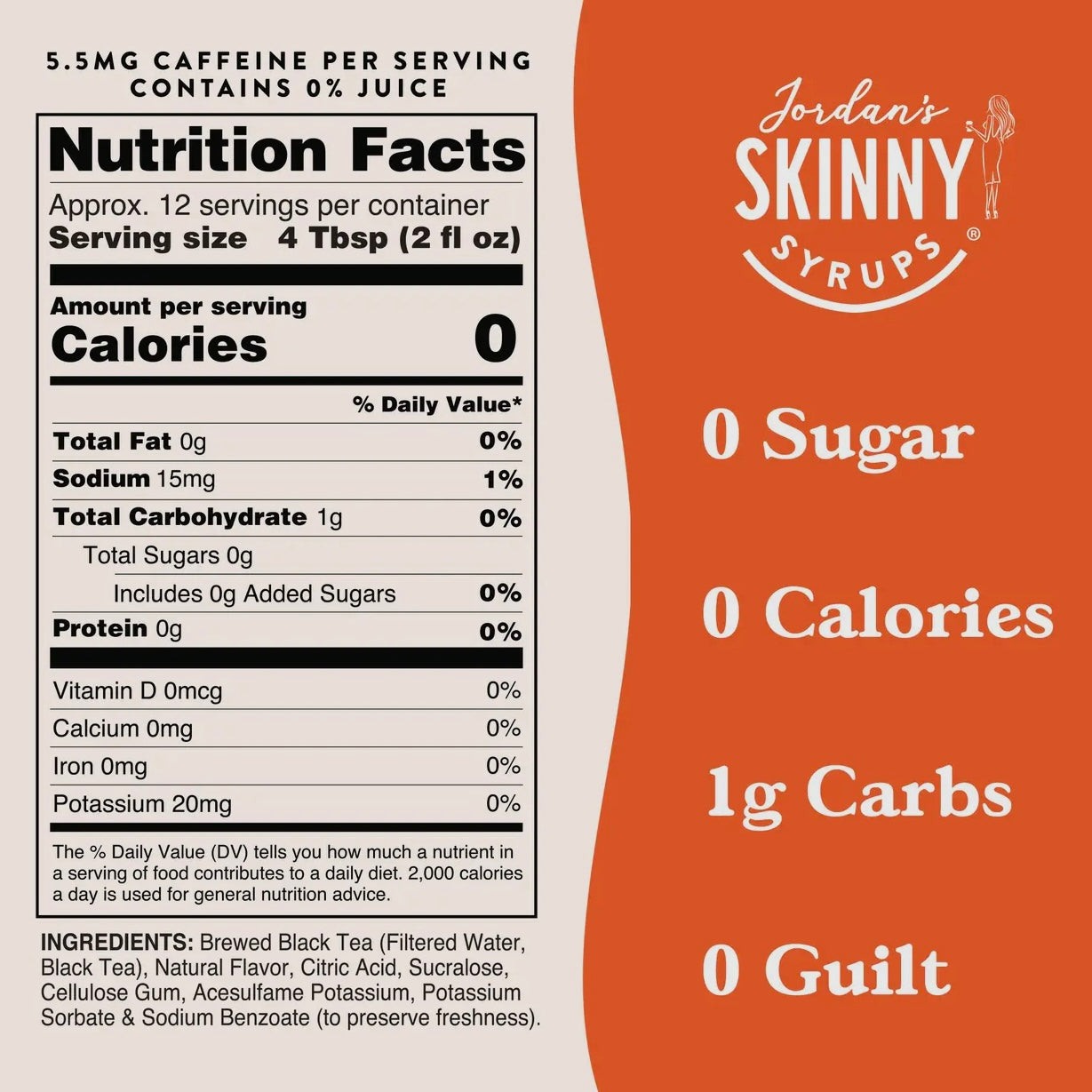 Sugar Free Sweet Tea Syrup Concentrate