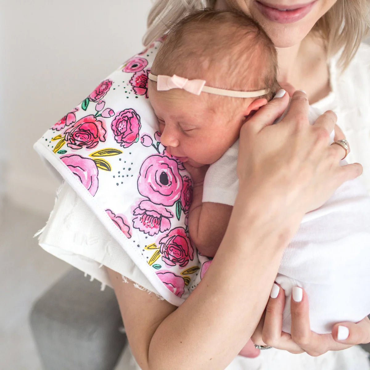 Copper Pearl Bloom Burp Cloth Set