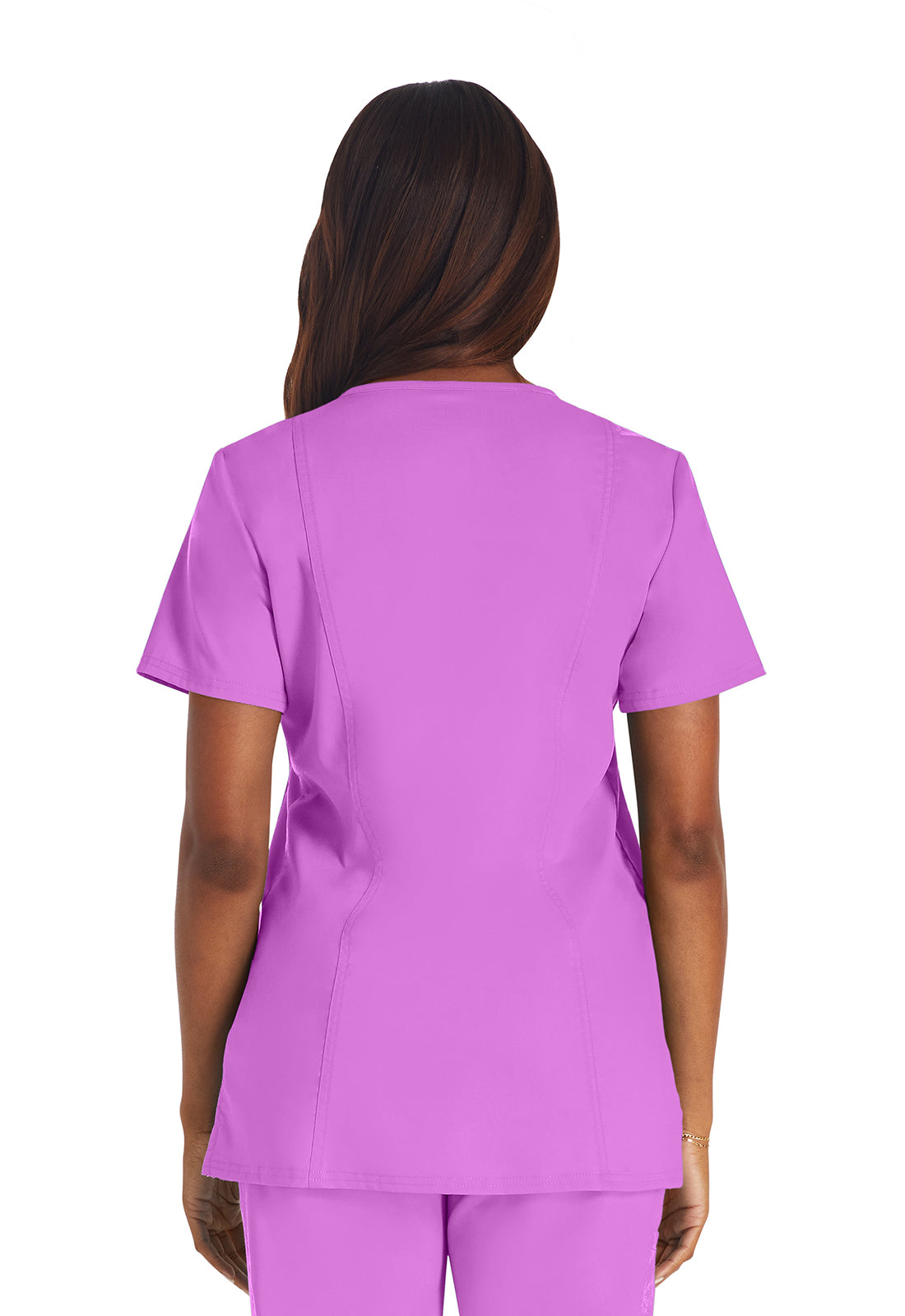 Cherokee Workwear V-Neck Top in Sweet Berry WW620 SVBB