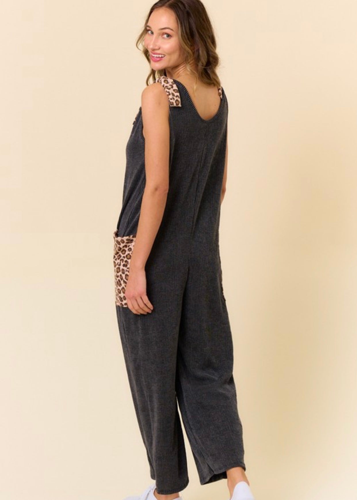 All Things Solid Charcoal Romper