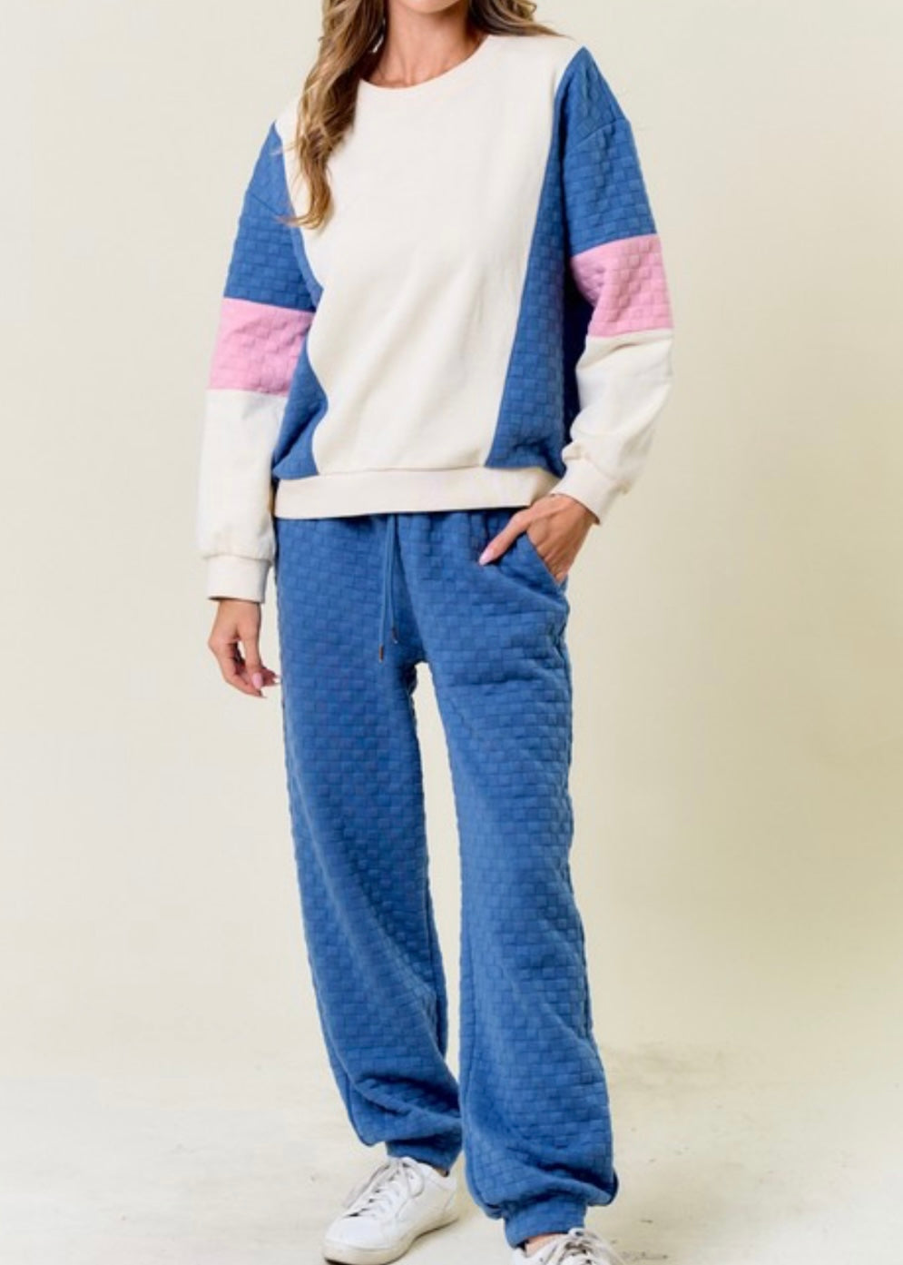 Something New Set in Mauve & Denim