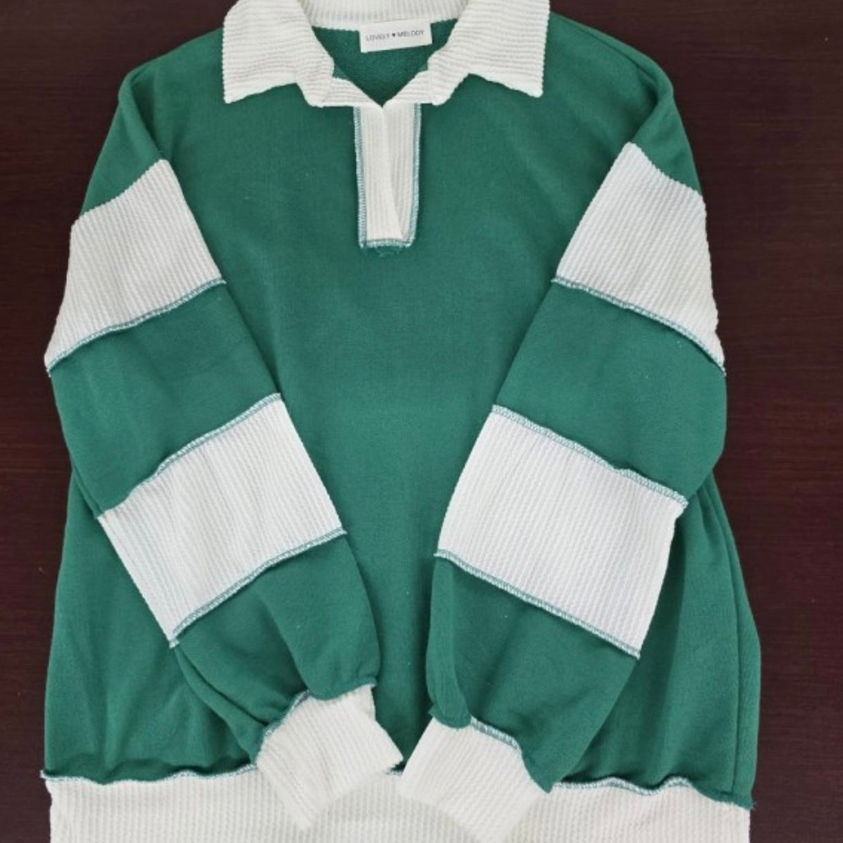 Boho Bliss Long Sleeve Top in Kelly Green