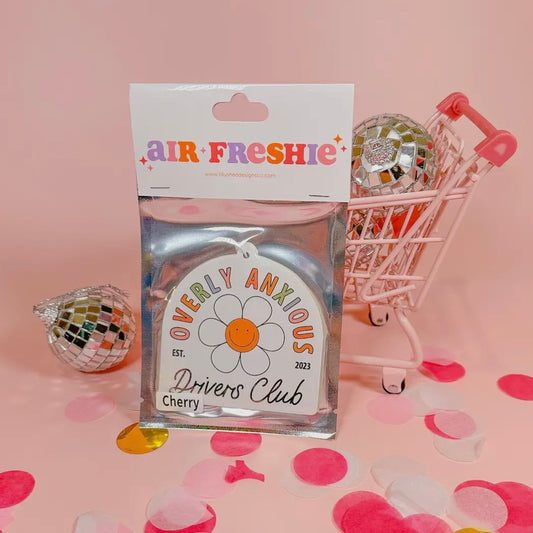 Overly Anxious Drivers Club Air Freshener (Cherry Scent)