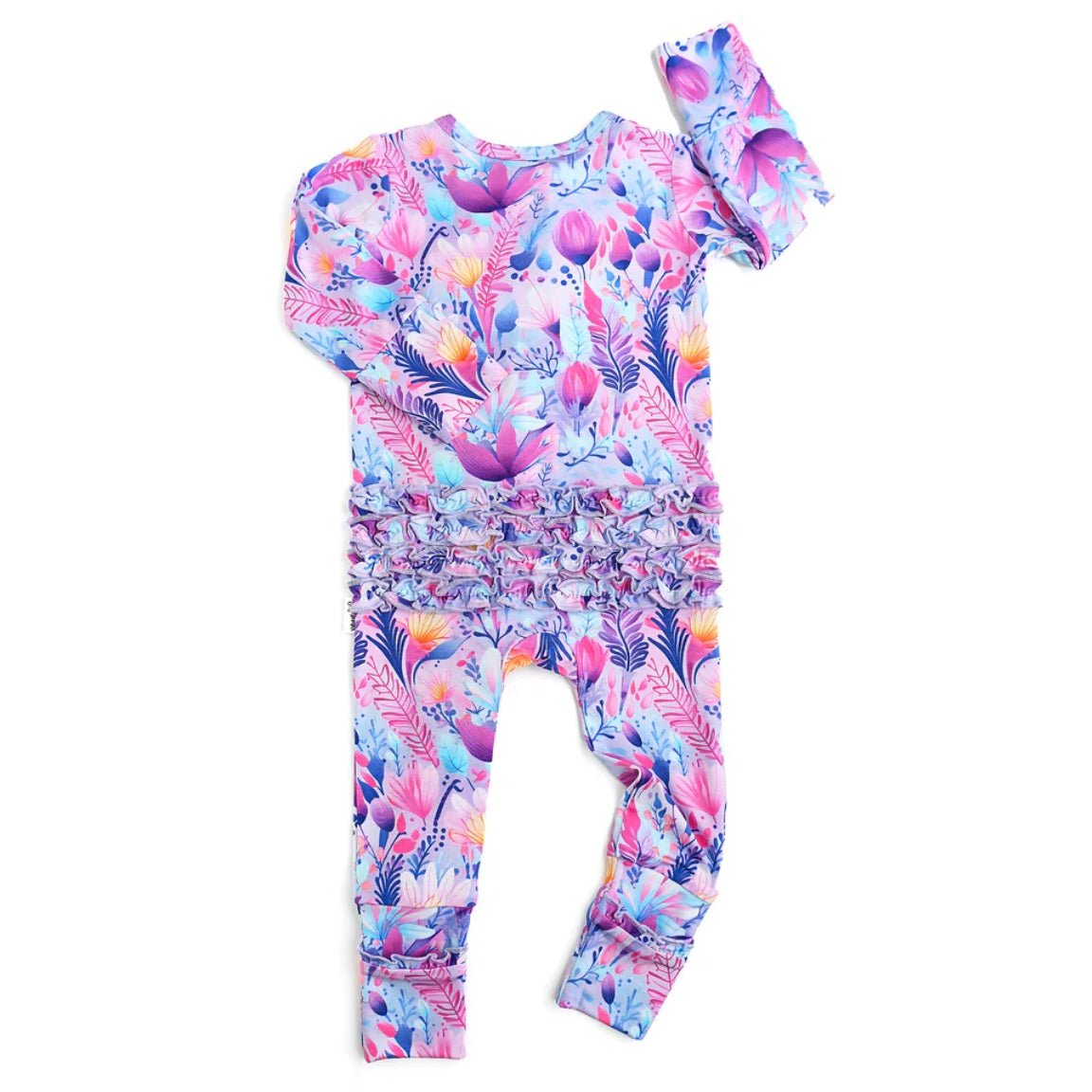 Gigi and Max Ayla Floral Ruffle Zip