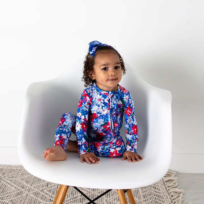 Gigi and Max Presley Floral Ruffle Zip