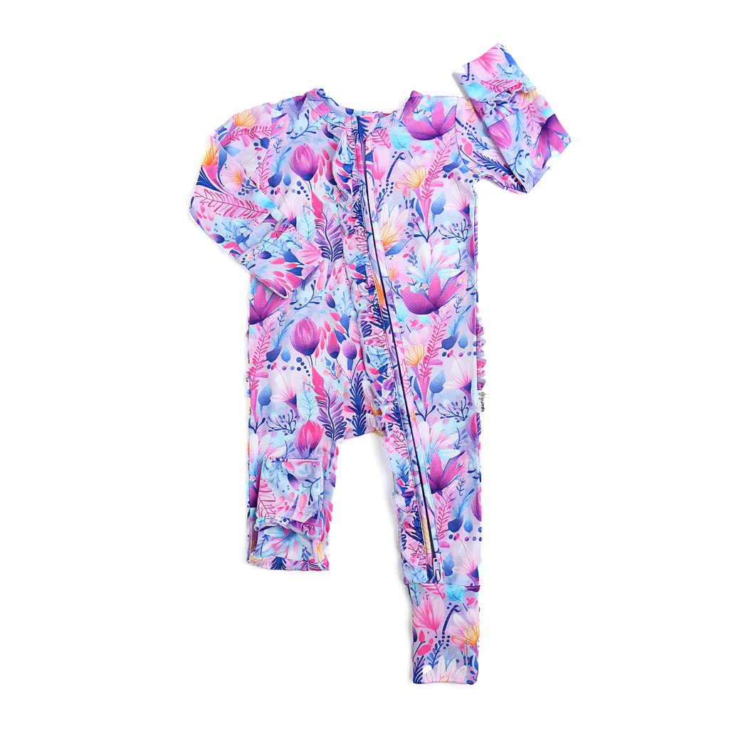 Gigi and Max Ayla Floral Ruffle Zip