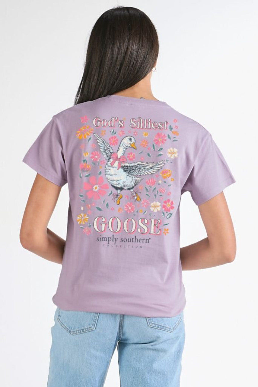 Simply Southern God’s Silliest Goose Short Sleeve Shirt