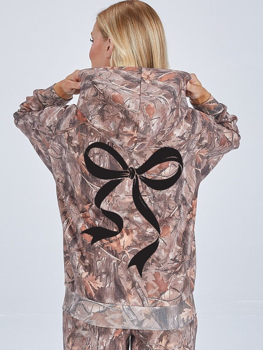 Simply Southern Bow Camouflage Hoodie
