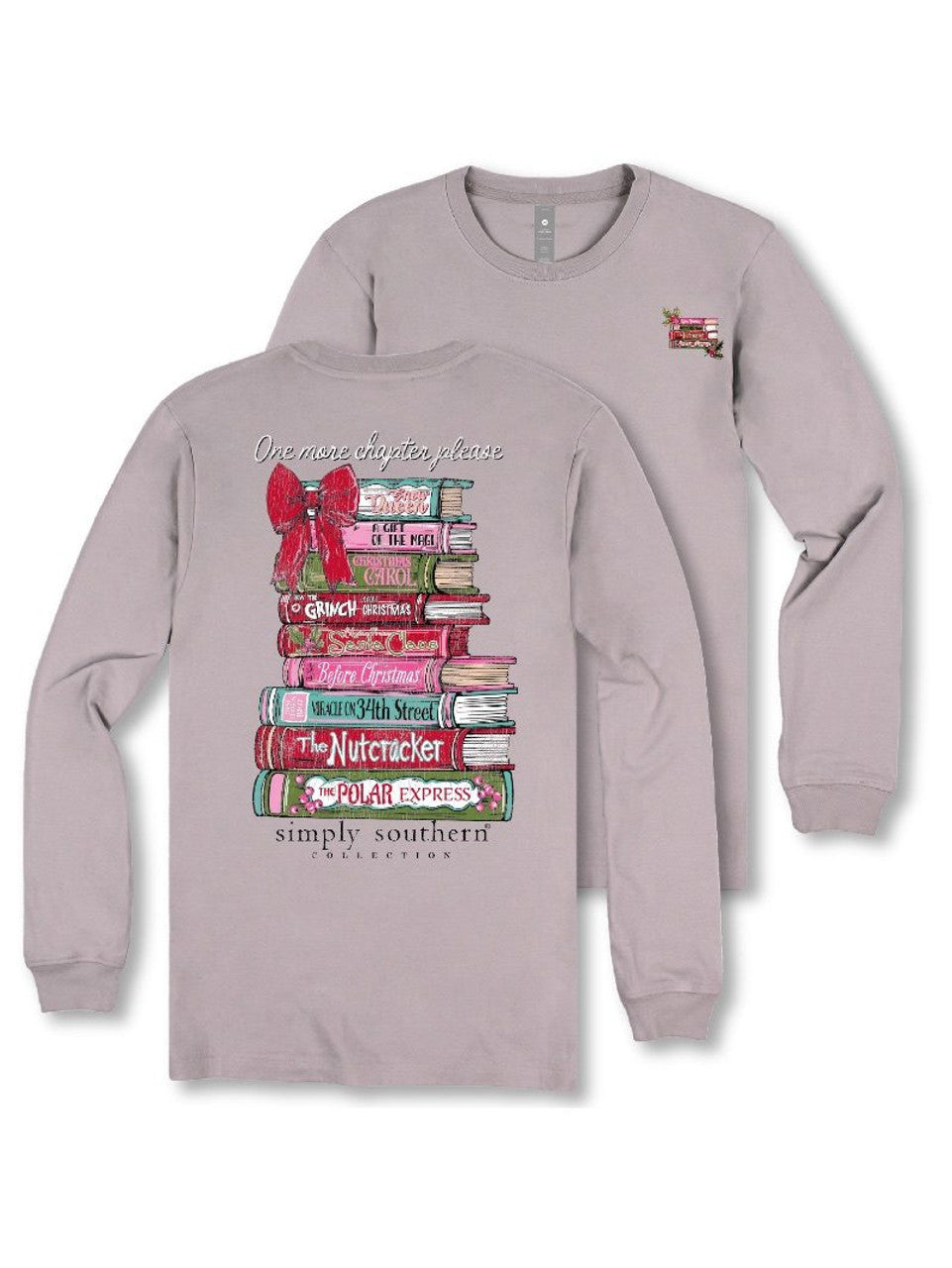 Simply Southern Holiday Books Long Sleeve Shirt