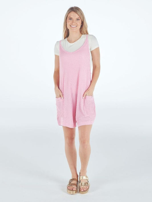 Simply Southern Blush Knit Romper