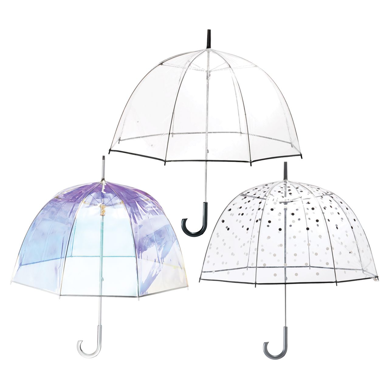 36” Totes Dome Shape Clear Umbrella 52”