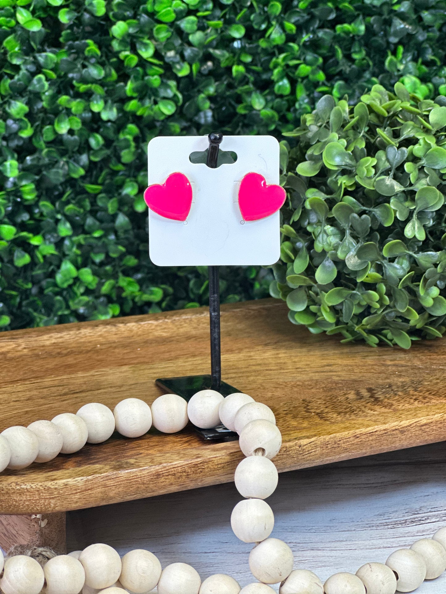 Studded Heart Earrings