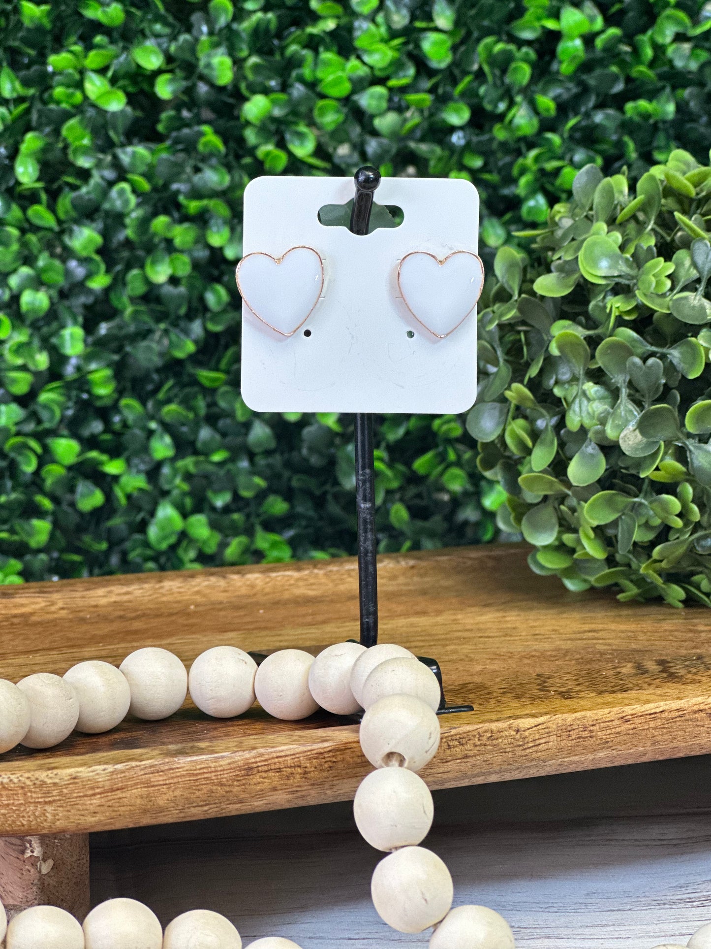 Studded Heart Earrings