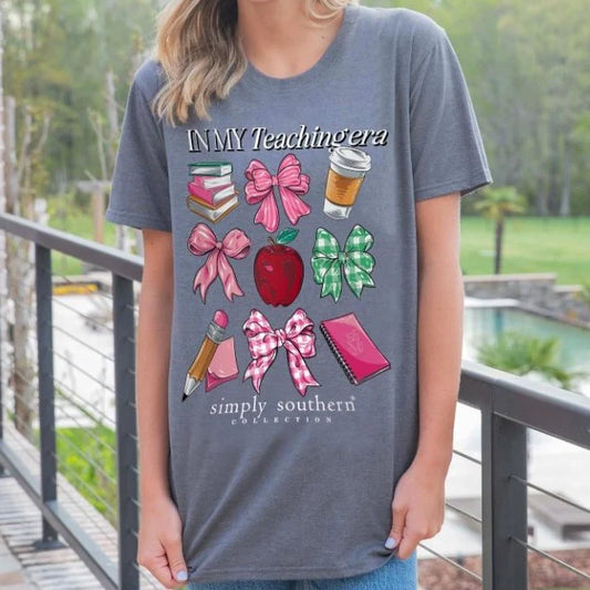 Simply Southern In My Teaching Era Short Sleeve Shirt