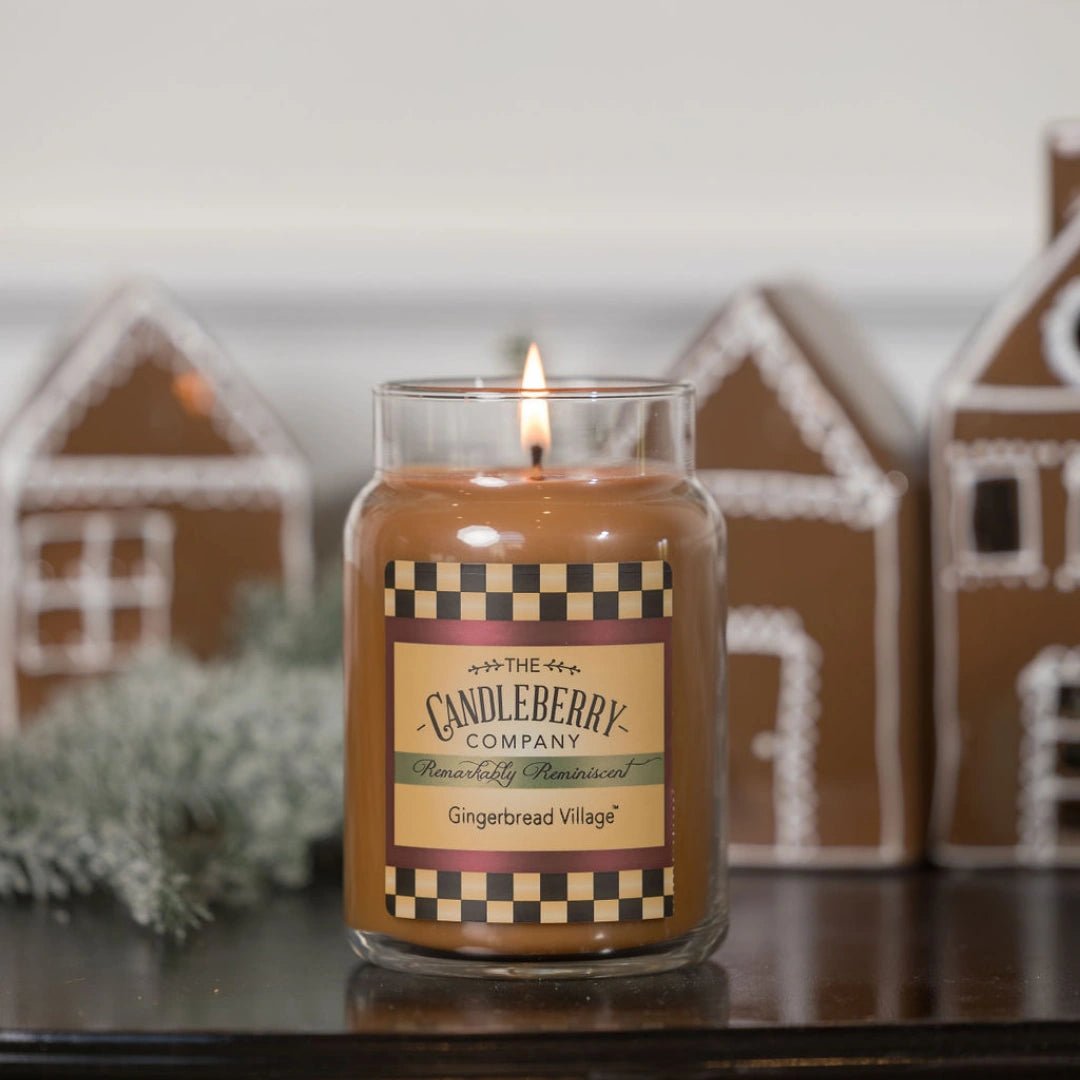 Candleberry Gingerbread Village Large Jar Candle