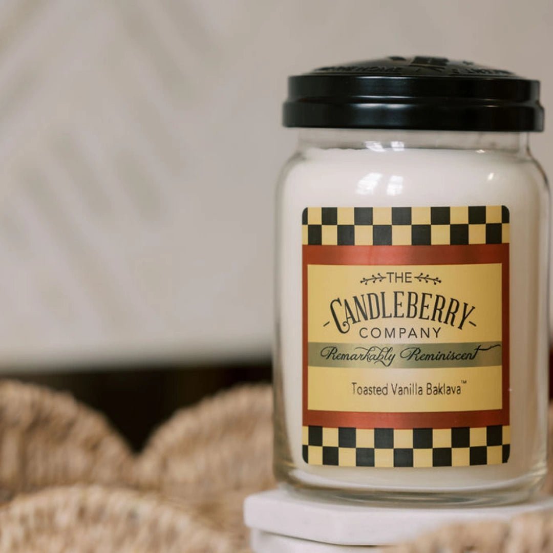 Candleberry Toasted Vanilla Baklava Large Jar Candle