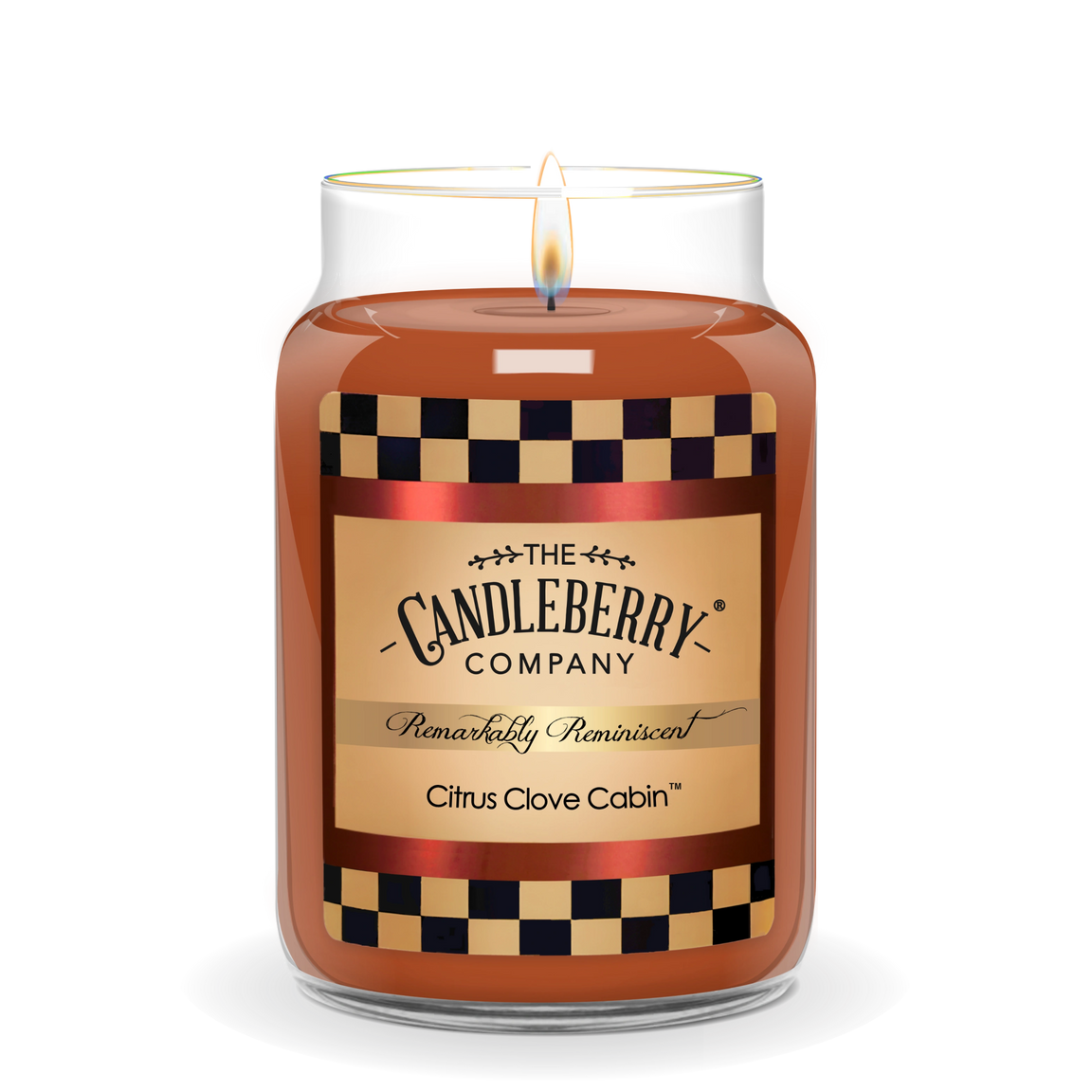 Candleberry Citrus Clove Cabin Large Jar Candle