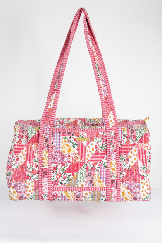 Simply Southern Multiflower Quilted Duffle Bag